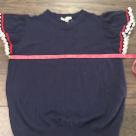 THML Navy Sweater with Red and White Accents - Picture 7 of 9